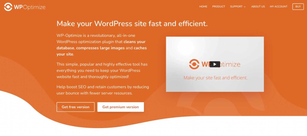 WP Optimize Optimización web