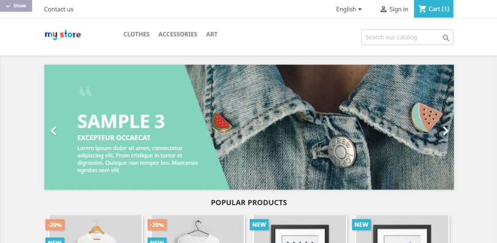 Classic Theme prestashop