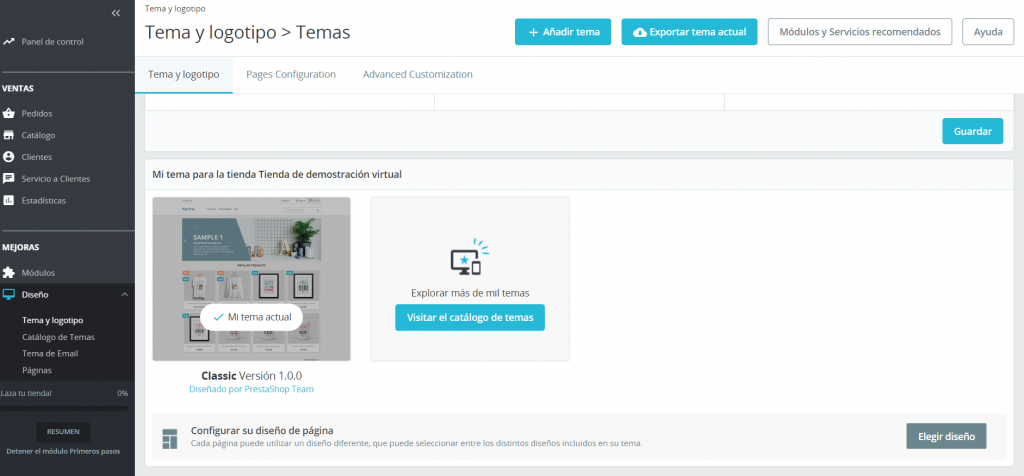 instalar theme prestashop
